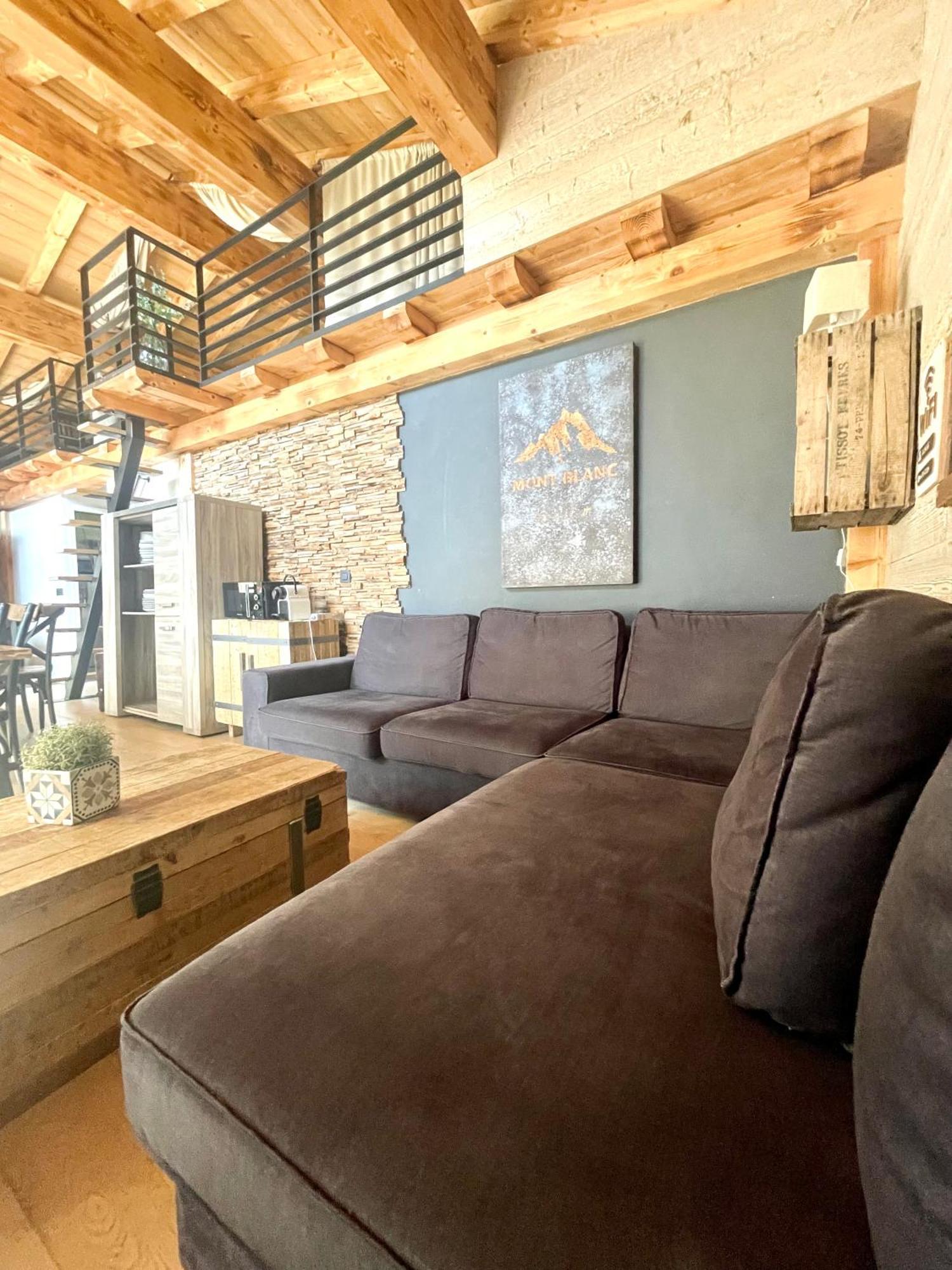 Chalet Le Petit Nicolas, Jacuzzi, Vue Mont Blanc Шамони Экстерьер фото